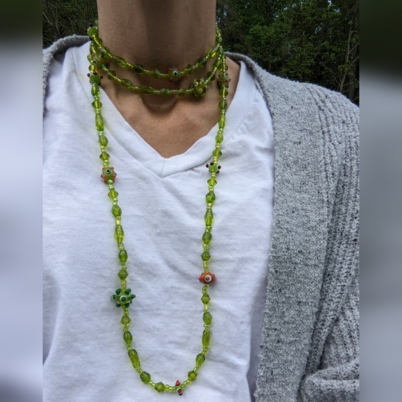 EVC LONG FLAPPER NECKLACE - Picture 11 of 16